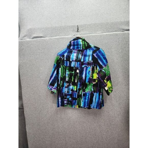 Y2K Vintage Peck and Peck Weekend Abstract Pattern Jacket Large - Picture 4 of 4